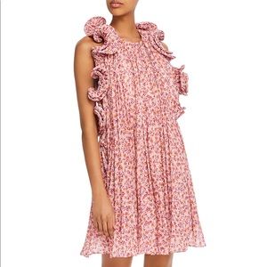 Amur Mimi Floral Print Ruffled Dress